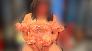 ウェディングドレス姿のサラリーマン女装子ちゃん♡清楚な花嫁が本性を暴かれた日
